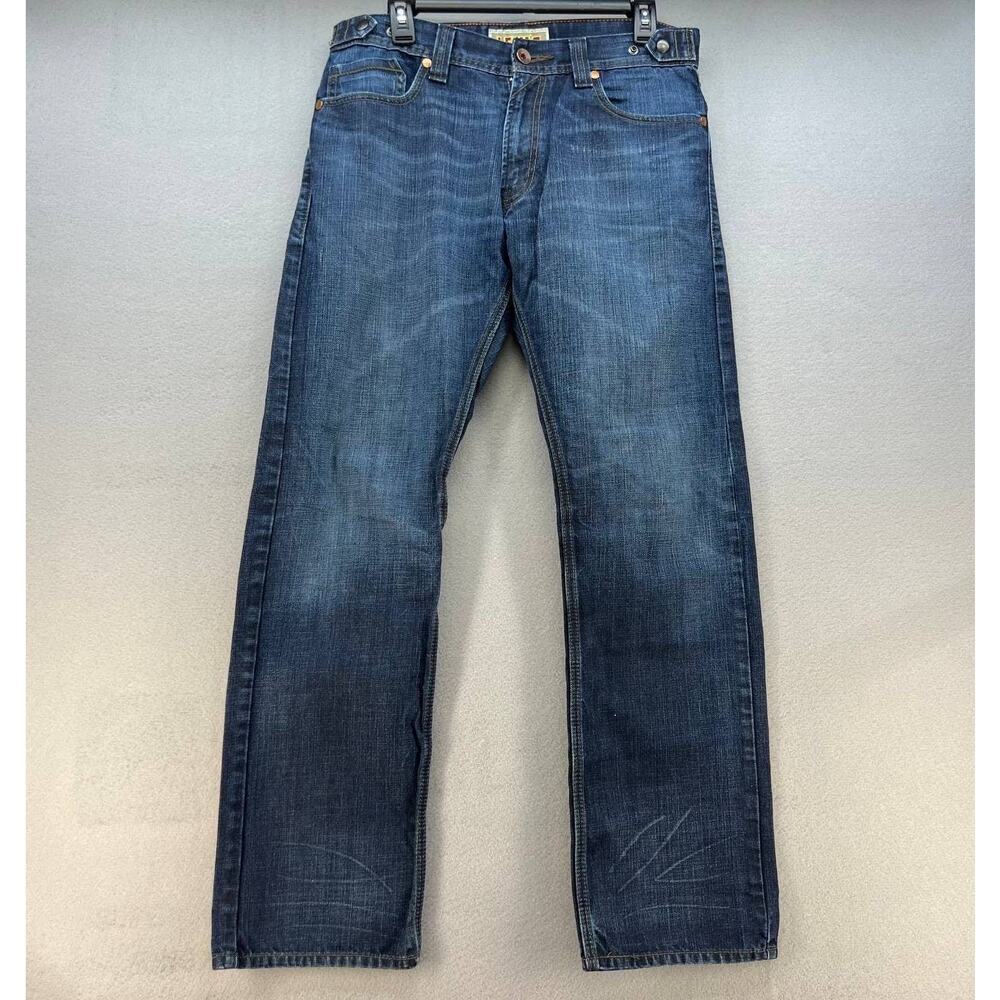 Vintage Levi's 514 Men's Slim Straight Jeans Size W33/L32 Zipper Back Pockets - Picture 1 of 14